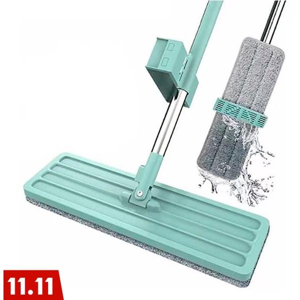 Smart Mop 360 Rotating Lengthen Flat Mop Free Hand Washing Flat ...