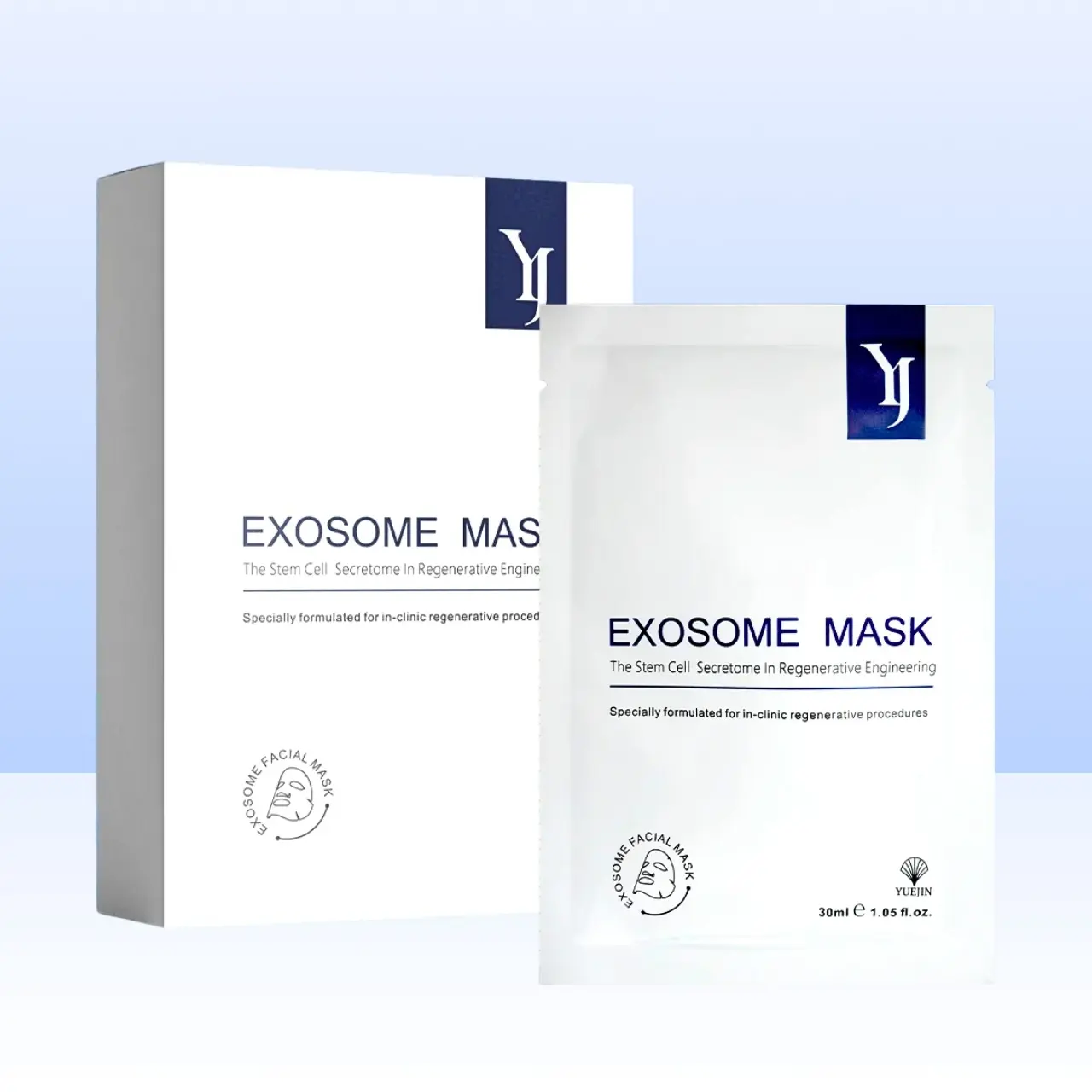 Mặt Nạ Exosome Mask The Stem Cell 30ml Hộp 10 Miếng Hỗ Trợ Phục Hồi Giúp Dưỡng Ẩm Da Skincare Mask