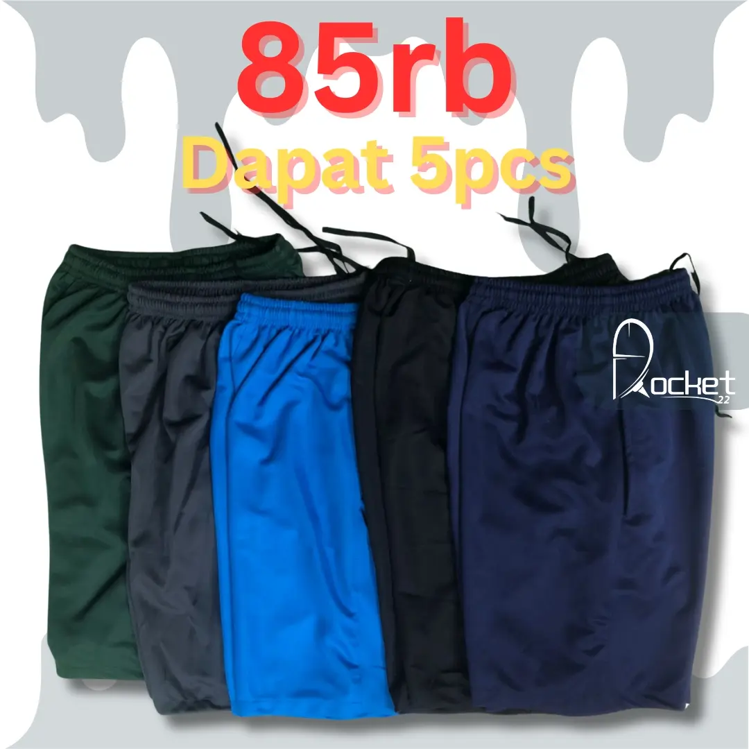 Celana Pendek Pria 5 Pcs Murah 85 Ribu Berbagai Warna Random - Celana Santai Nyaman