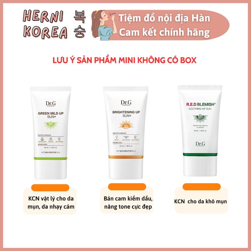   Zá thanh lí dọn kho  Kem chống nắng Dr G Skincare Sunscreen 