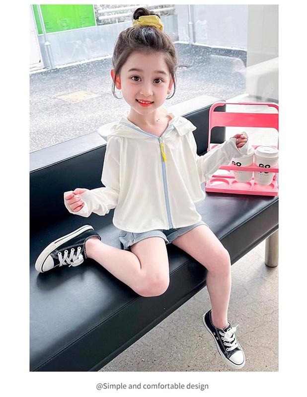 Product Introduction of Children's Cape Sun Protection Clothing Summer Thin Girls' Ice Silk Sun Protection Clothing Baby Summer Fashionable Skin Clothing Children's Fashion 17