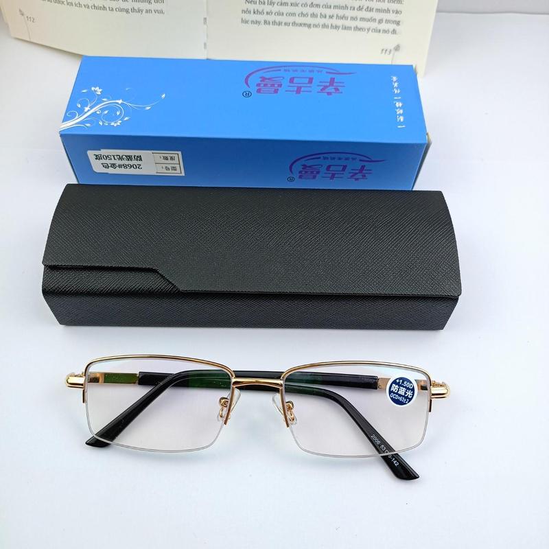 Kính lão nửa viền cước from kính đẹp dành cho nam và nữ tặng hộp da cao cấp Mắt Kính kinh  trung nien
