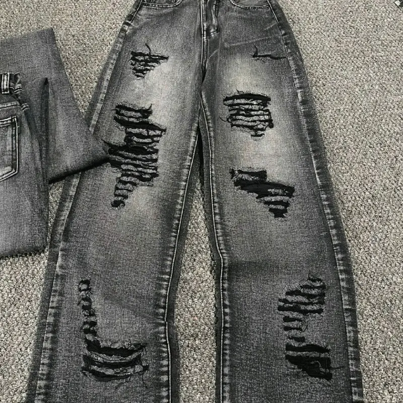 ️ QUẦN BAGGY SUÔNG RÁCH  - HÀNG VNXK 3