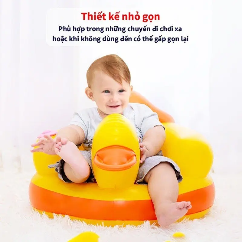 [HCM] Ghế hơi vịt ghế phao tập ngồi cho bé 4