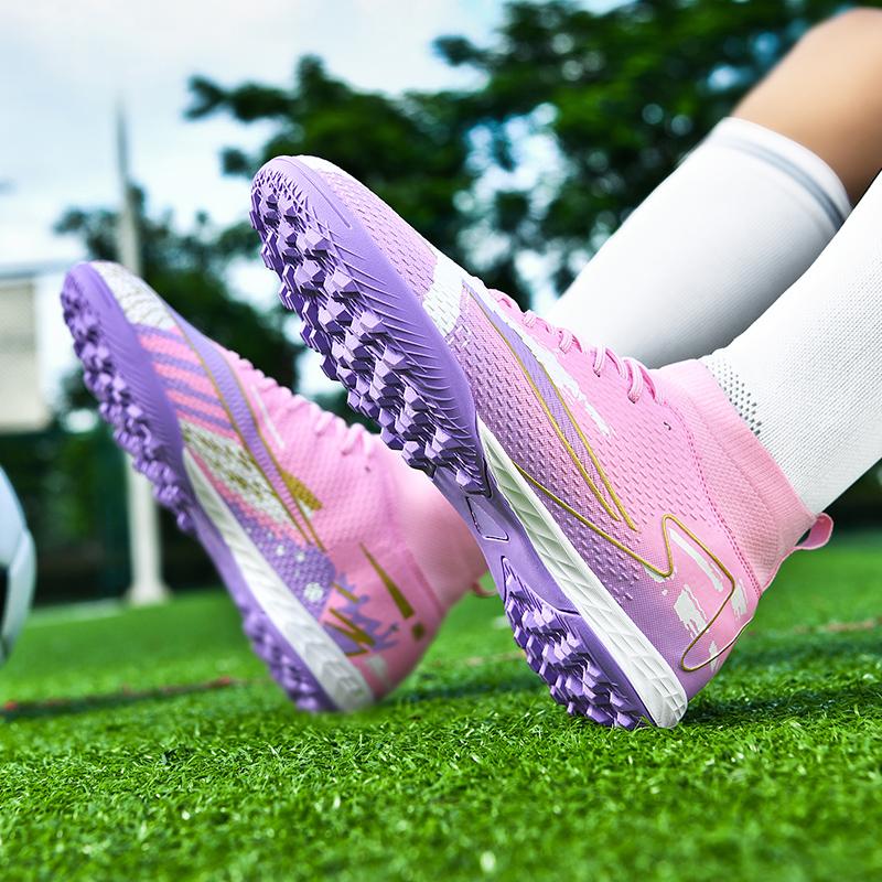 （SIZE 33-45）Ready Stock Unisex Plus Size Football Shoes Outdoor Futsal Soccer Shoes Non-slip Training Shoes 7