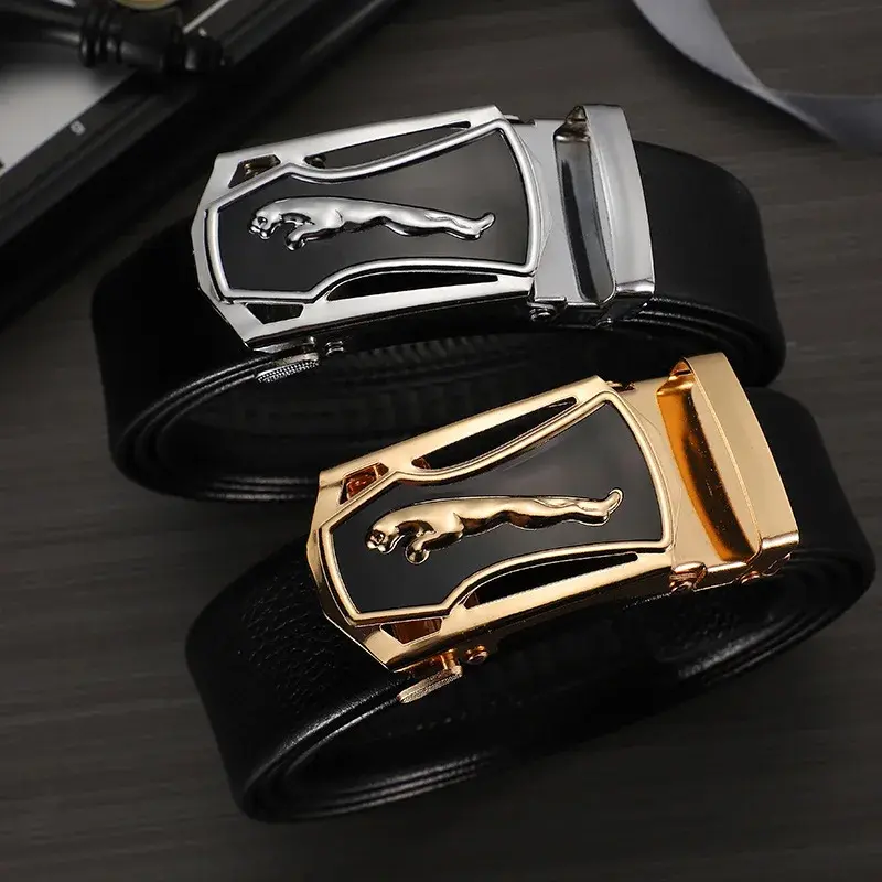 ADD STYLE99 Ikat Pinggang Pria Otomatis Import Gesper Bisnis Bisa COD Hitam Kulit 0