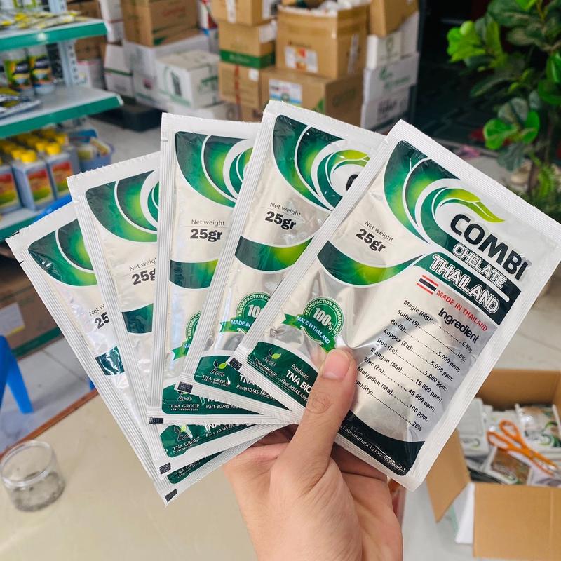  COMBO 5 VÀ 10 GÓI PHÂN BÓN LÁ COMBI TRUNG VI LƯỢNG THÁI LAN GIÚP XANH LÁ GIÀY LÁ TO LÁ HẠN CHẾ VÀNG LÁ XOĂN ĐỌT 