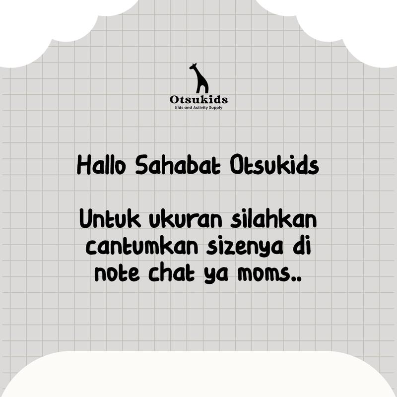 Baju Kaos Anak Laki Laki & Perempuan Umur 6 Bulan - 8 Tahun - Logo Otsukids - Bahan Cotton 30s - Kaos Anak Kids & Junior - Black 2