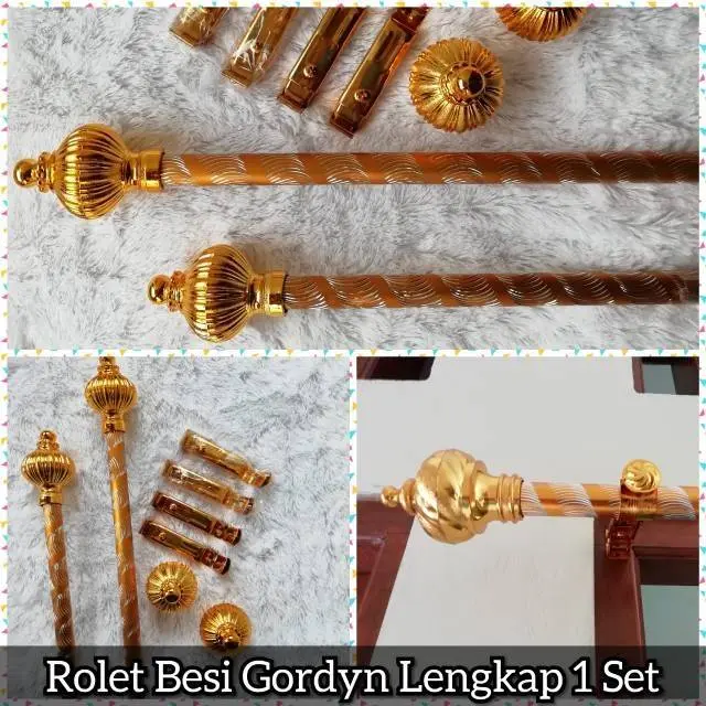 Batang Gorden Full Set Aksesoris Gold Silver Hitam Harga Terjangkau