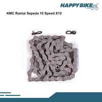 Gambar Rantai Sepeda KMC X10 Speed Bicycle Chain MTB Road Bike Sepeda Lipat dari Happy Bike Kota Administrasi Jakarta Selatan 4 Tokopedia