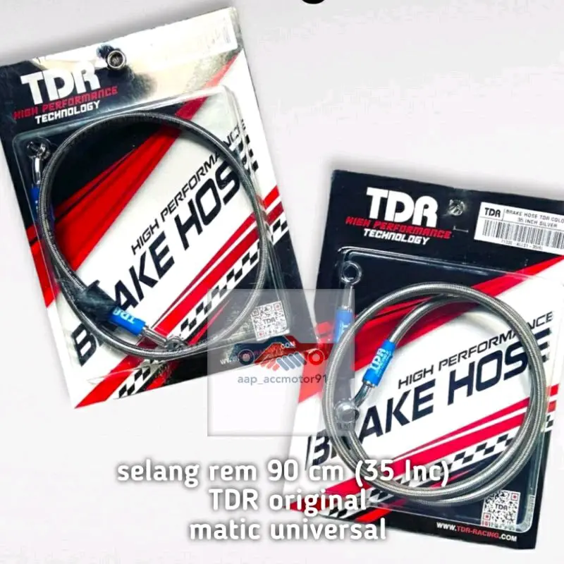Kabel Selang Rem Depan Black Carbon Tdr 35 Inc 90Cm New Vario 160 150 125 Beat Deluxe Motorcycle 6