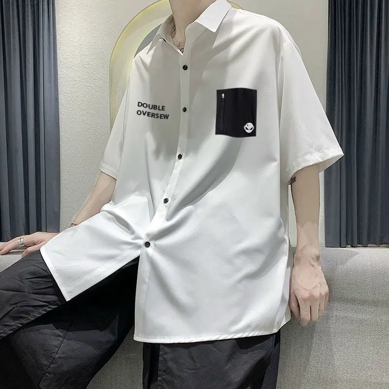 Áo sơ mi nam nữ JAMINE HOUSE có túi cá tính form rộng thời trang Unisex Menswear Shirt
