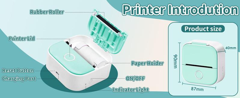 Product Introduction of เครื่องพิมพ์ฉลากความร้อนบลูทูธ Phomemo T02 เครื่องทำสติกเกอร์พกพาขนาดเล็ก เหมาะสำหรับรูปภาพ หมายเหตุ และใบเสร็จ 41
