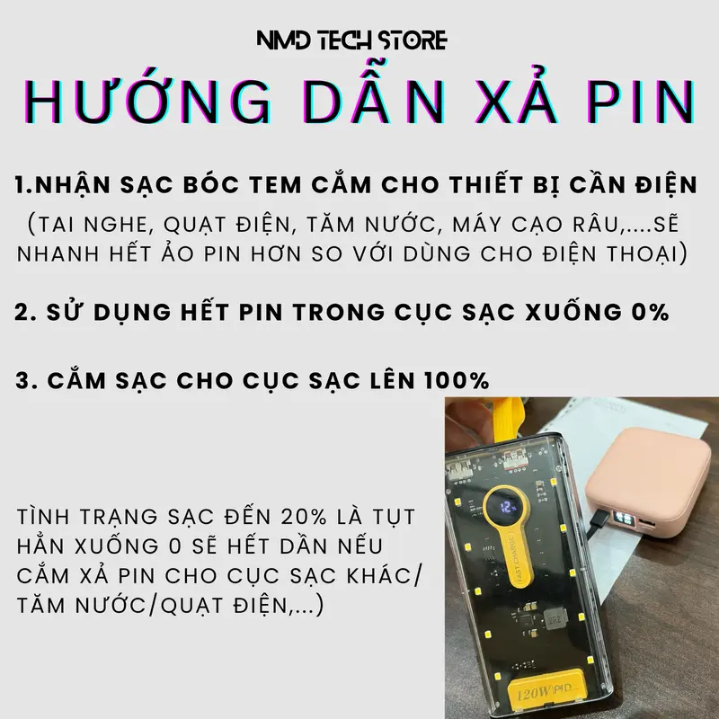 [20] SẠC DỰ PHÒNG 120W SẠC NHANH 22.5W 20.000MAH TÍCH HỢP 4 DÂY CÁP SẠC LIGHTNING -TYPEC - MICRO - PHÙ HỢP MỌI LOẠI THIẾT BỊ Titan 2