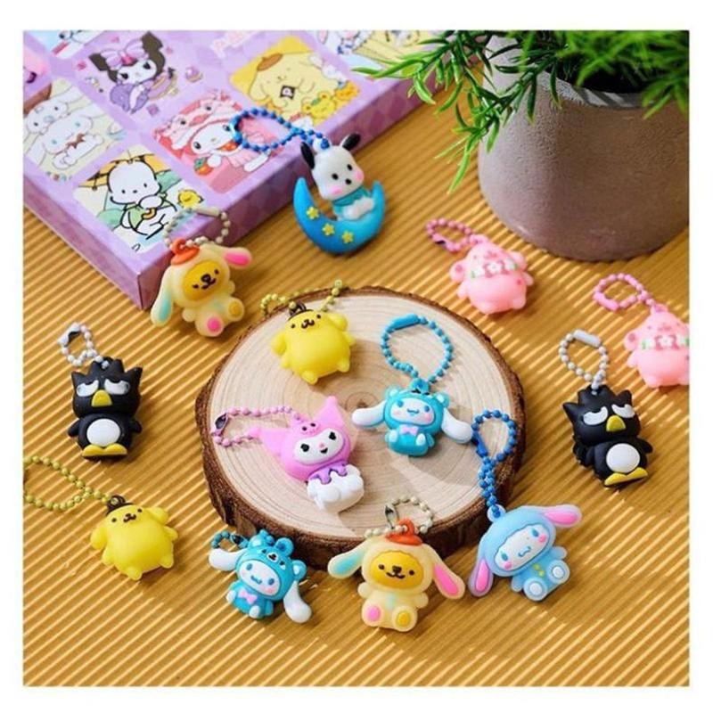 Đồ chơi kuromi và Gấu Dâu 40 Chi Tiết - Đồ chơi Hidden Box 40 món bí ẩn tặng kèm móc cho bé Kem 2