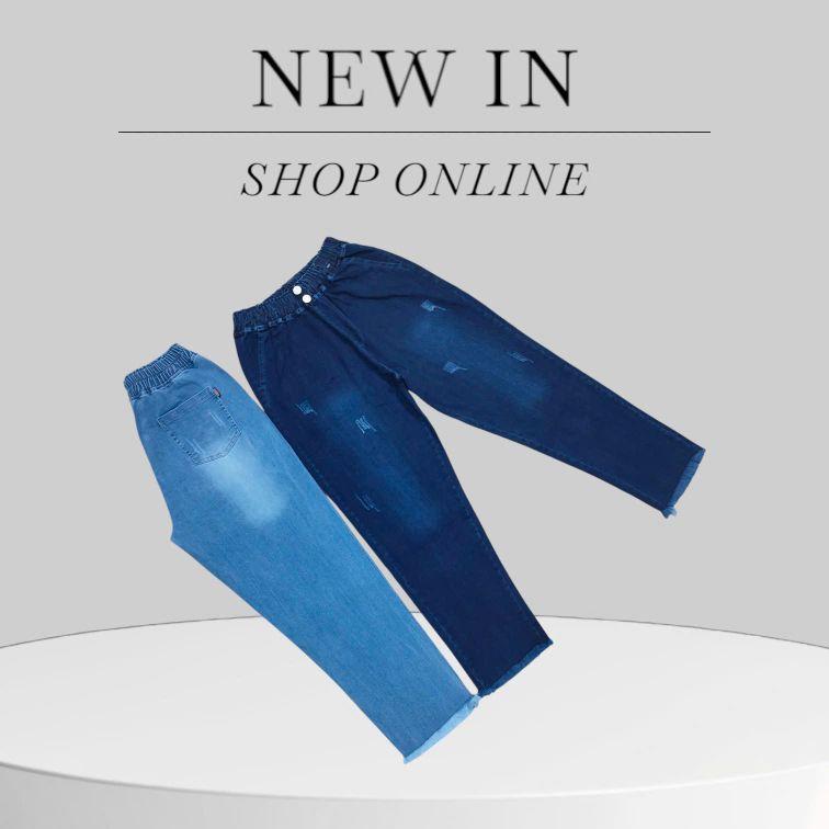 Product Introduction of Quần jean 9 tấc ống ôm lưng thun 2 nút cào nhẹ co  giãn tốt.m038 Nữ Pants... 17