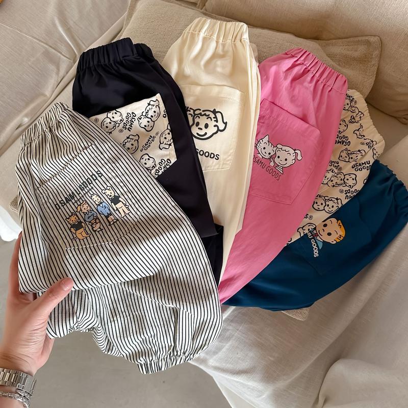 Quần Chống Muỗi, Chất Liệu Tencel, Thường Ngày Có Tay Áo, Quần Ngắn Đi Biển, Cho Bé Trai Và Bé Gái, Đơn Giản Và Thân Thiện Với Làn Da, Sản Phẩm Mới Mùa Hè Raypon, Thích Hợp Cho 8-28KG, 3367 0