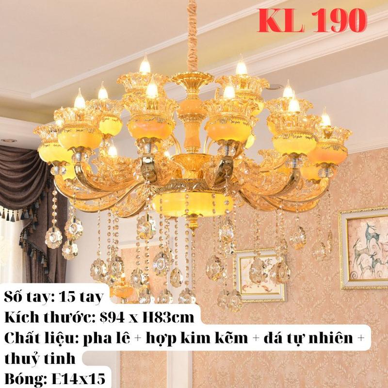 [ HÀNG LOẠI 1 TAY TO] Đèn chùm phòng khách tân cổ điển,Đèn chùm cao cấp tay to sang trọng thân Đá Đúc [ BẢO HÀNH 10 NĂM]