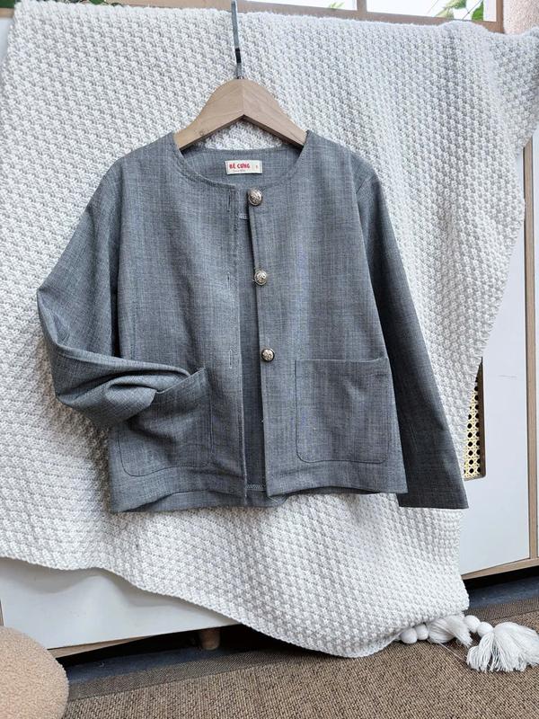 Áo Khoác Dạ 2 Màu 36C Dành Cho Bé Gái