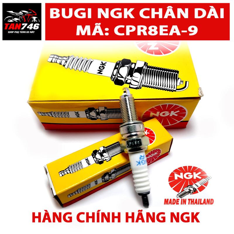 Product Introduction of Bugi NGK CPR8EA-9 chân dài có trở, hàng chính hãng, lắp cho xe Wave S110, Future Neo, Future 125Fi, Future X, Air Blade các đời, Nouvo 4/5/6, và nhiều dòng xe khác. 35