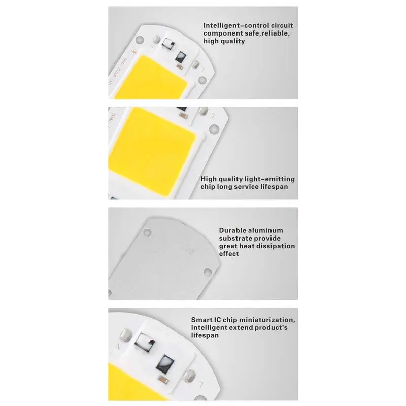 Arcomm Chip Lampu COB LED Floodlight Spotlight 220V White 4