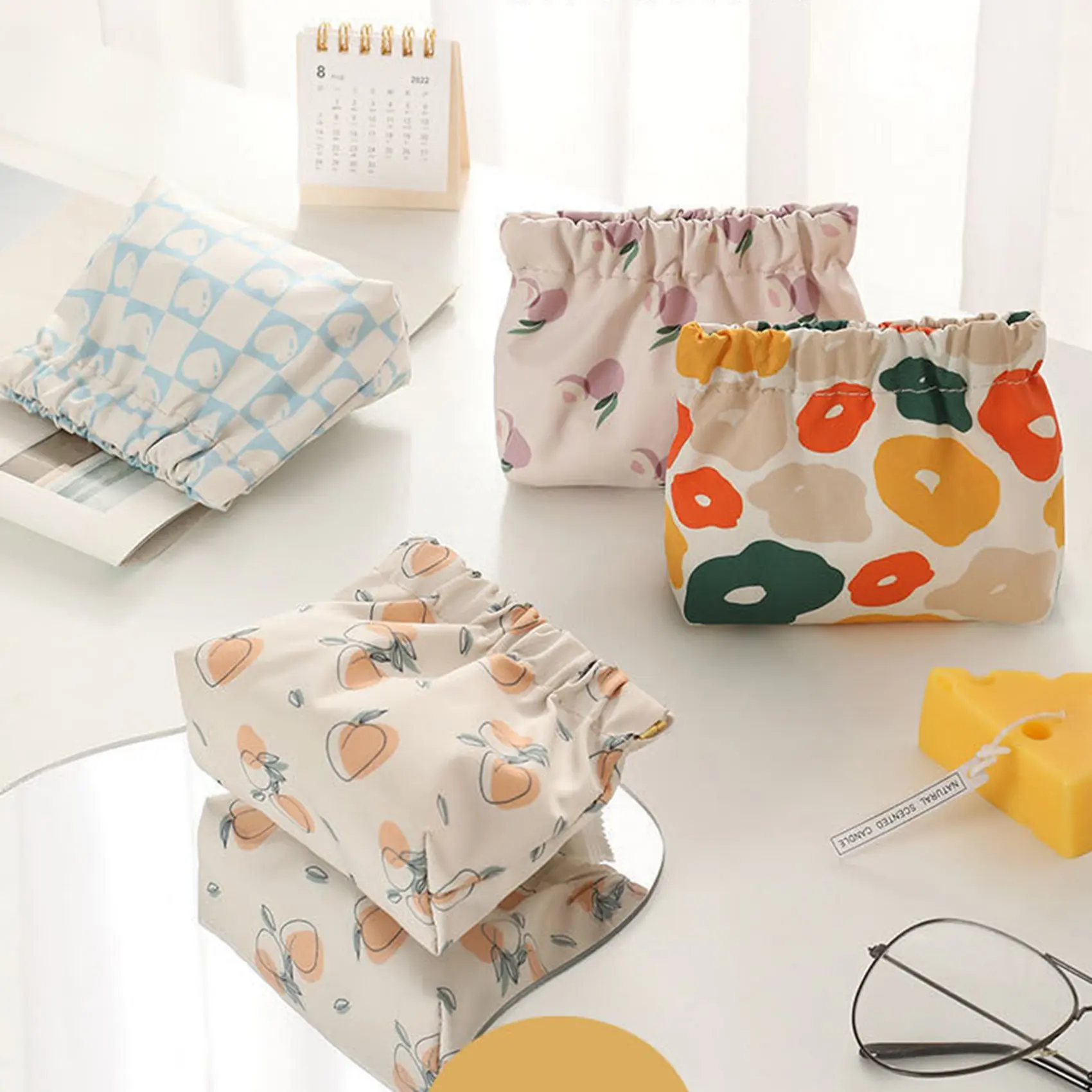 New Printed Storage Bag Make Up Bag Carry-on Bag Portable Mini Bag