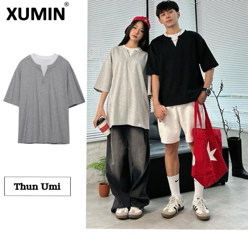 Áo Thun Dáng Rộng Nam Nữ Chất Liệu Vải Dày Dặn, Thấm Hút Mồ Hôi Tốt, Dáng Trơn Basic 1