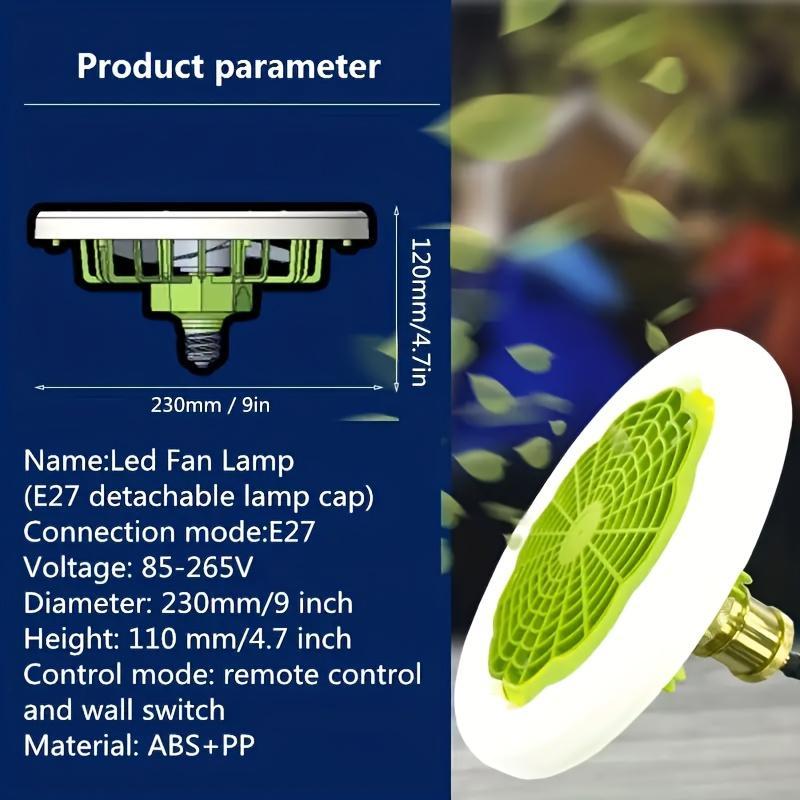 Product Introduction of Ceiling Fan with LED Lights for Bedroom, 3-speed LED Fan Lamp, Modern Remote Control Fan with LED Light, Indoor Cozy Lighting, Decorative Fan Night Light for Living Room 21