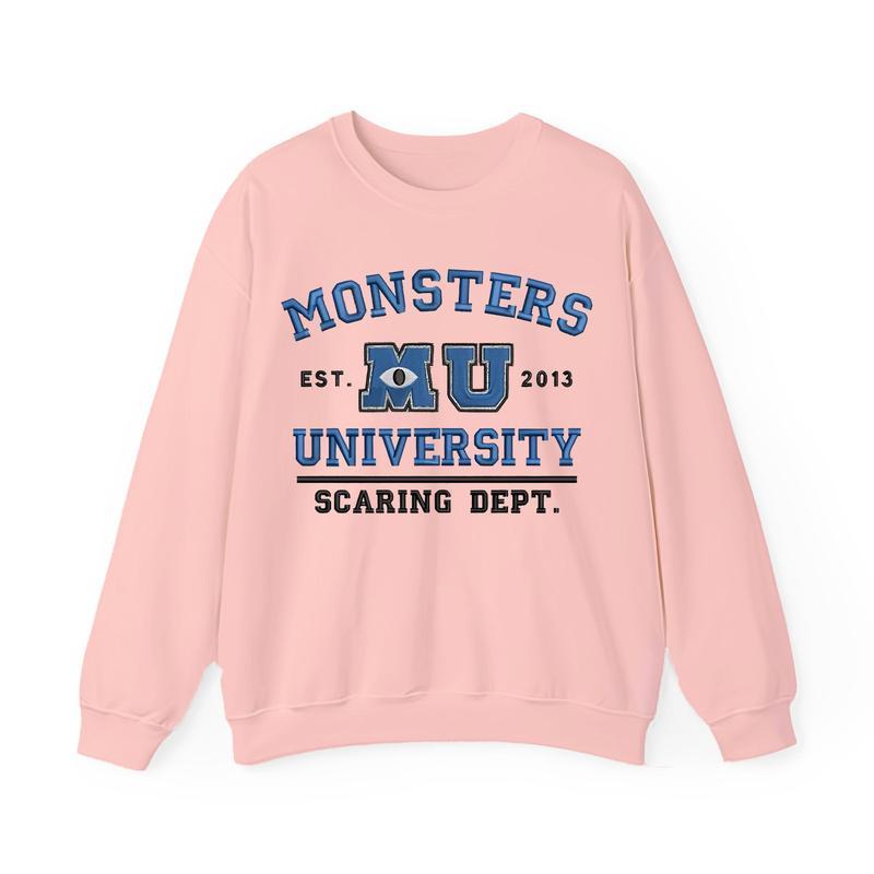 TikTok Shop Monsters University sweatshirt Menswear Tops Womenswear Unisex Cotton Embroidered Long Sleeve Hoodie Love