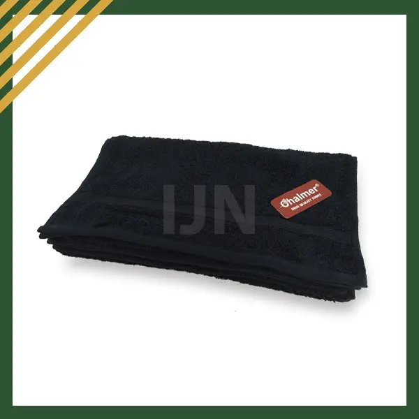 Chalmer Handuk Salon Hitam Black Tebal 35x80 Handuk Salon Lusinan Handuk Salon Murah - IJN PLAZA Towel 4