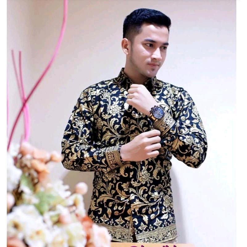 Kemeja Batik Lengan Panjang Pria Untuk Kondangan atau acara Formal Katun 6