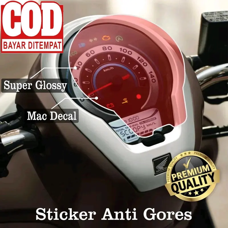 Sticker Anti Gores Scoopy Stiker Speedometer Scoopy Terbaru 2021-2023 Car 2