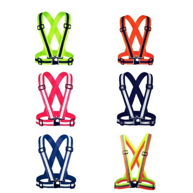 JH Garter Reflective 3M Vest - High Visibility Reflectors Nylon Vest for Motorcycle BIKE