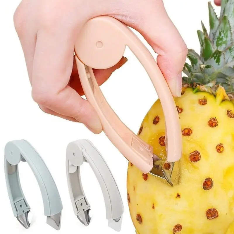 【Ready to Ship】Stainless Steel Strawberry Tee Pineapple Eye Remover Clip, Potato Vegetable Peeling Tweezer Kitchen Accessories