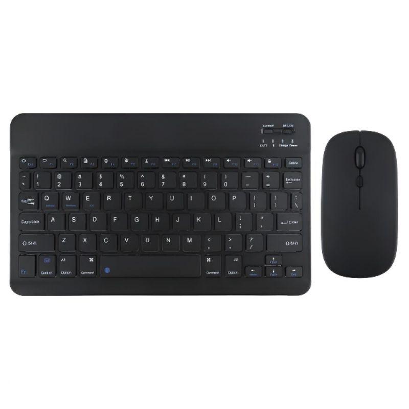 Combo bàn phím và chuột bluetooth không dây sạc type C mini 10 inch cho điện thoại Android Tablets và máy tính tivi