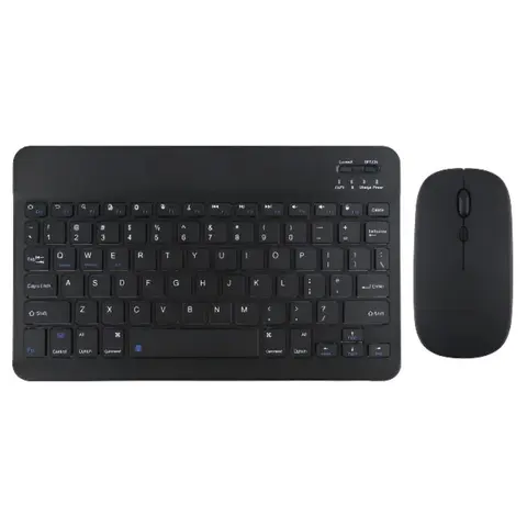 Combo bàn phím và chuột bluetooth không dây sạc type C mini 10 inch cho điện thoại Android Tablets và máy tính tivi