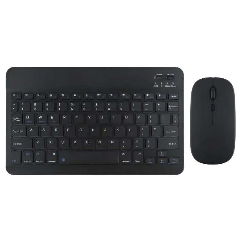 Combo bàn phím và chuột bluetooth không dây sạc type C mini 10 inch cho điện thoại Android Tablets và máy tính tivi
