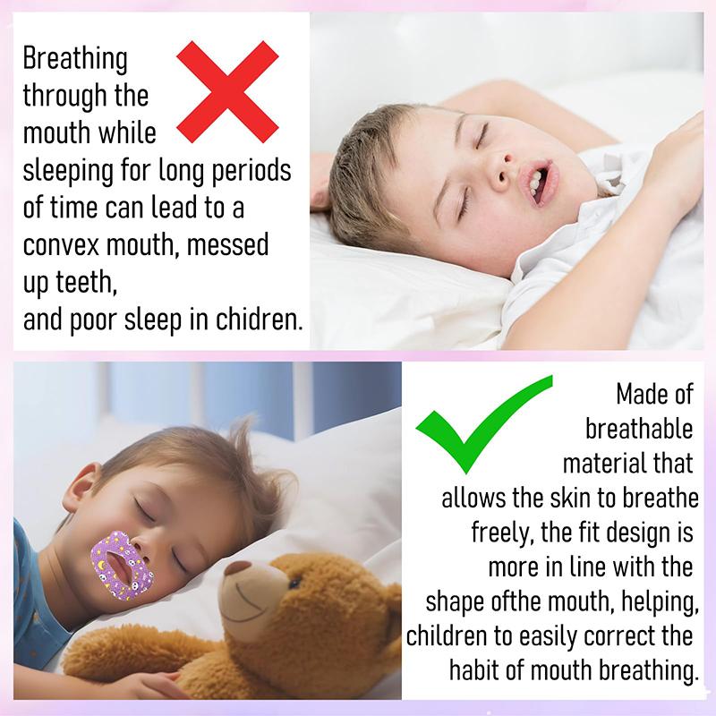 Product Introduction of 30pcs Kids Mouth Tape For Sleeping Anti  Sleep Strips Anti  Sleep Tape Sleep Better Nose Breathing Improved Sleep 14