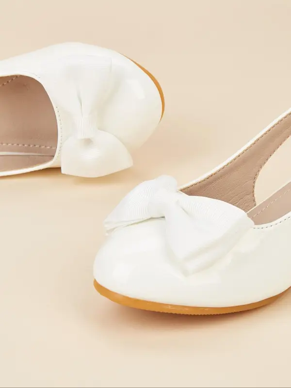 Girl's Elegant Bowknot Design High Heel Shoes, Cute Comfortable Princess Shoes for Party, Daily Clothing Decor for Kids 1