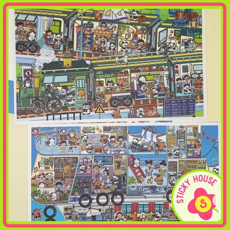[Upadate mẫu mới ] Sticker 3D Eleven tenants phiên bản giới hạn hình dán trang trí , nhãn dán cảnh quan 3D, sticky house 7
