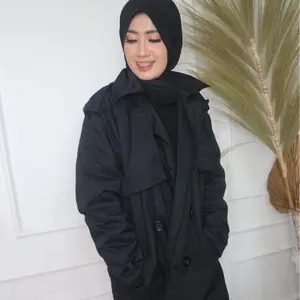Jaket Coat wanita Jaket wanita Polos Long Coat Wanita