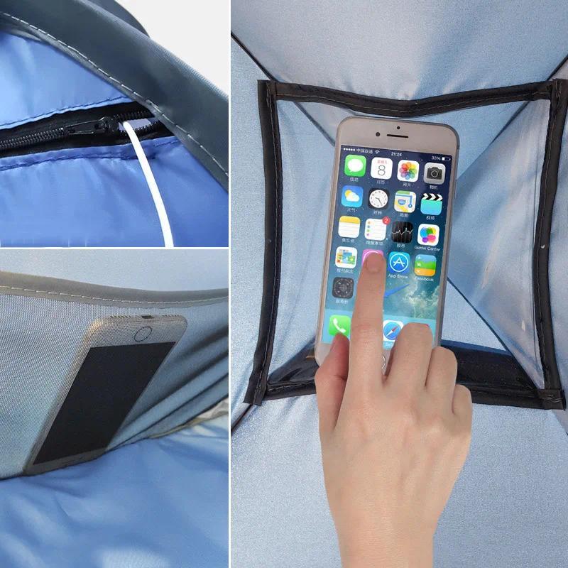 Product Introduction of Outdoor automatic quick-opening beach sunshade lazy tent sun and windproof warmth shade sun protection headrest ultralight tent 6