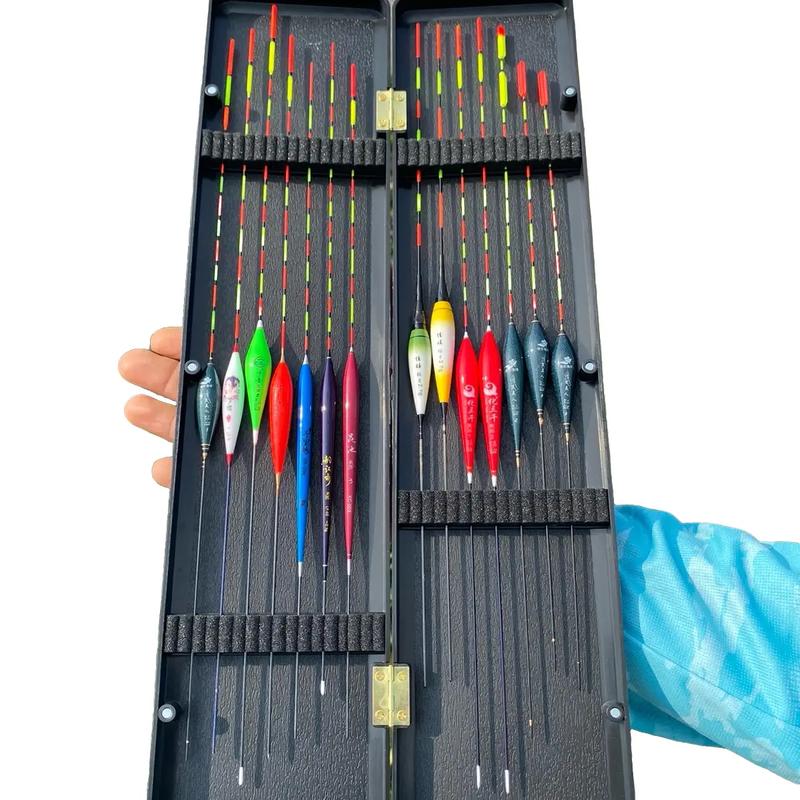 Hộp phao gồm 12 phao nano ban ngày và 2 phao ban đêm chuyên câu rô diếc và chép Đi Câu fishing Câu Cá