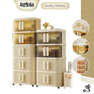 Angola Shop Lemari Pakaian C09A-C11A Lemari Plastik Susun/Lemari Penyimpanan Serbaguna/Lemari Minimalis/Rak Multifungsi