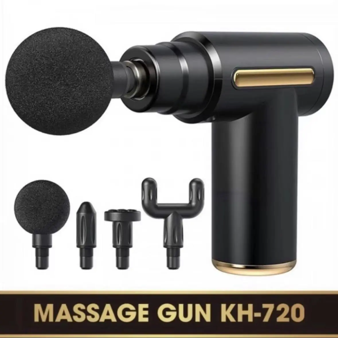 (Loại 1 Pin 1200) Máy Massage Cầm Tay 4 Đầu 6 Chế Độ Massage Cổ Vai Gáy