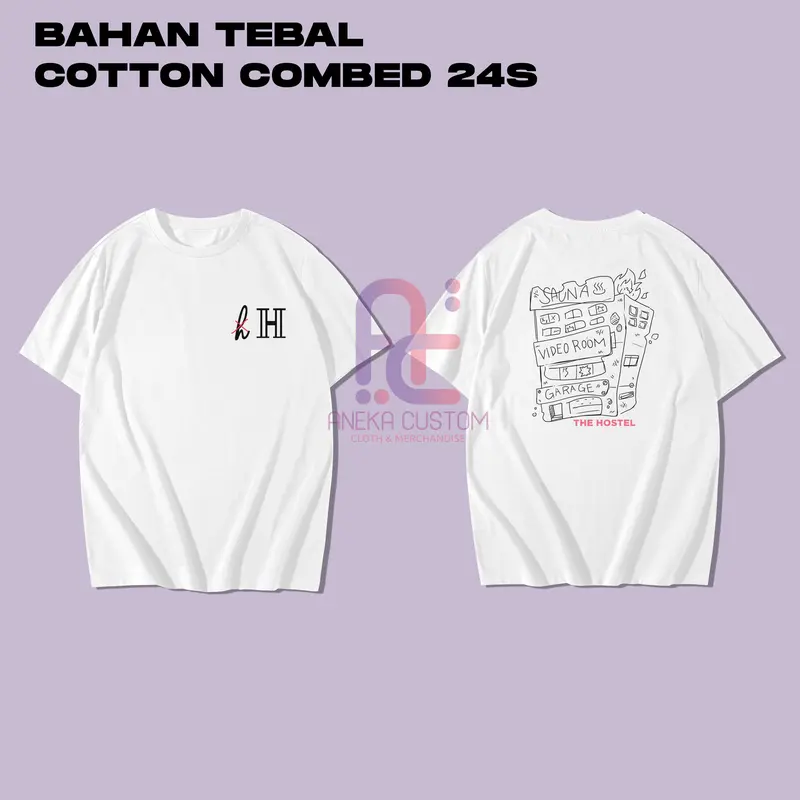 Kaos Lookism Hostel Baju T-Shirt Lookism Hostel Crew 0