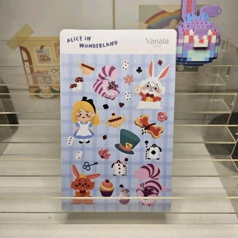 Alice in Wonderland Sticker Set / Sticker Sheet Alice in Wonderland / Sticker Tumblr / Sticker Deco Alice / Sticker Aesthetics 2