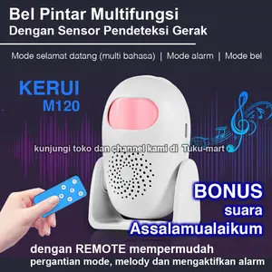 KERUI M120 Bel Rumah Toko Selamat Datang dan Alarm Sensor Gerak Remote Pir