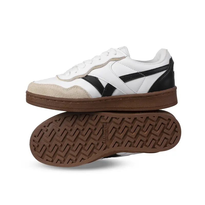 [GIỎ HÀNG EXCLUSIVE] giày thể thao nam leverva 808 VS2- gót phẳng màu nâu, 1 cỡ so với cỡ giày thông thường Sneaker Shoes Đế Bằng 2
