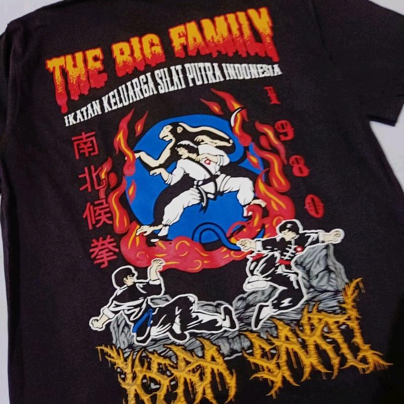 kaos sablon terbaru iks.pi kera sakti /kaos distro pencak silat /kaos pasker Hitam 6